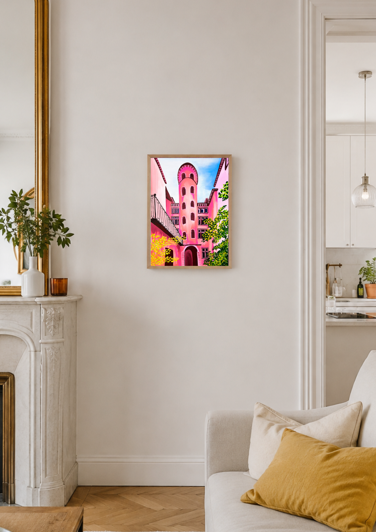 Tirage d'art - La Tour Rose