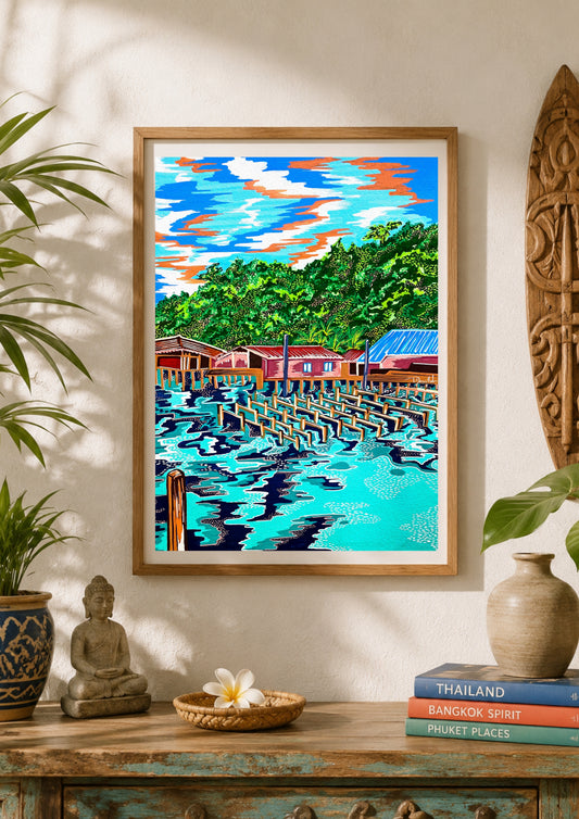 Tirage d'art - Fishing Village