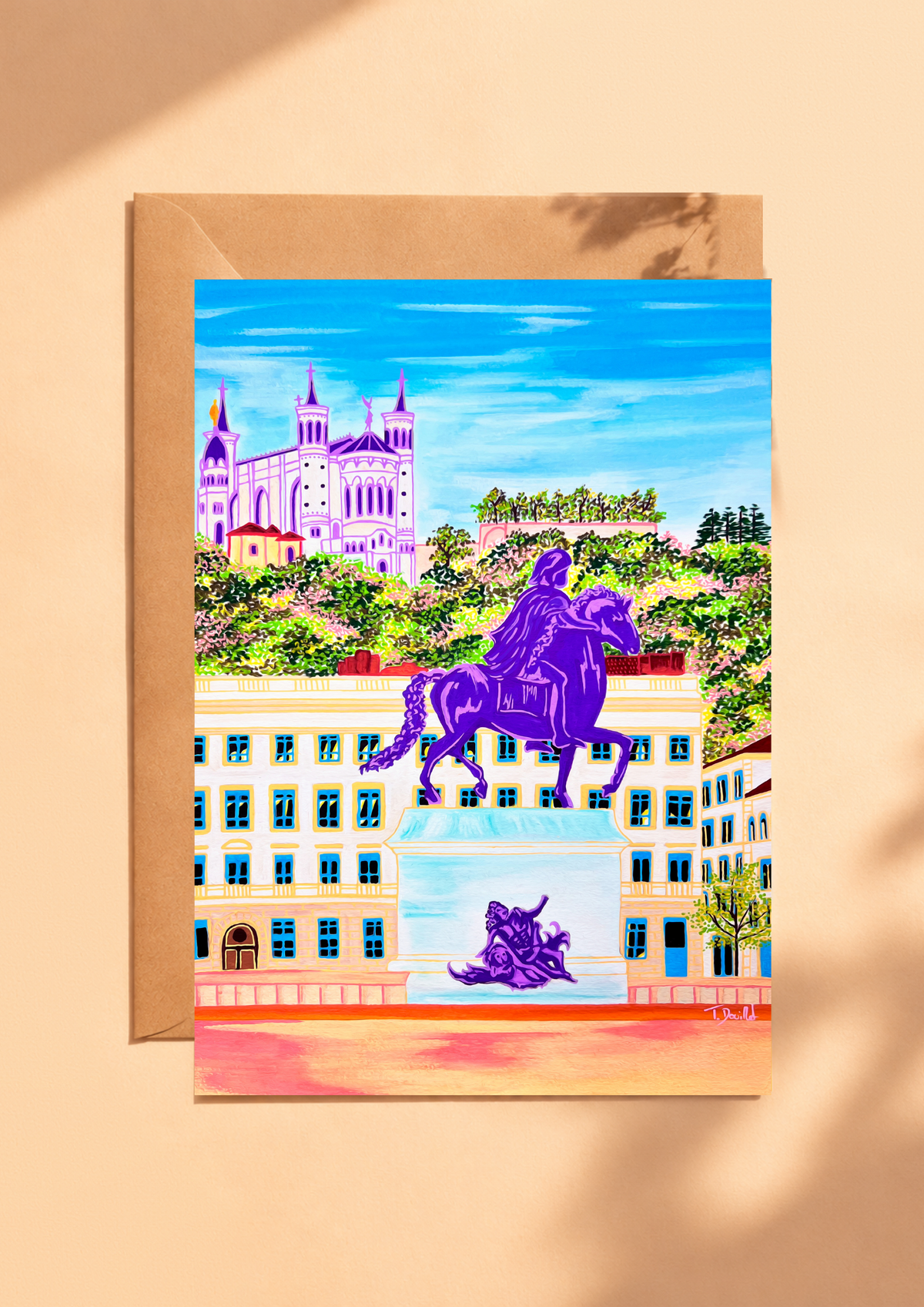 Carte Postale - Place Bellecour