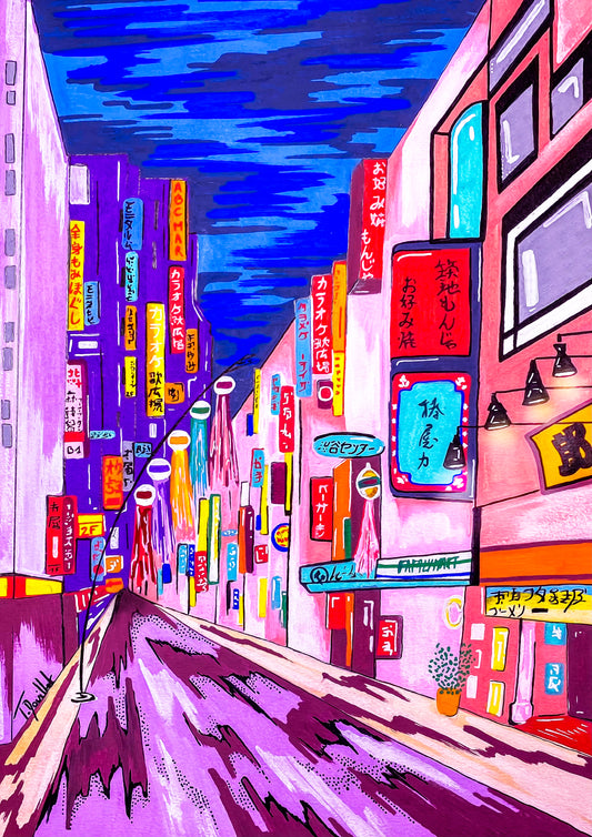 Tirage d'art - Shibuya Street