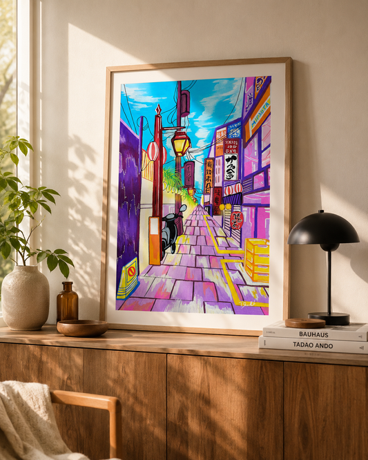 Tirage d'art - Ruelle de Shinjuku