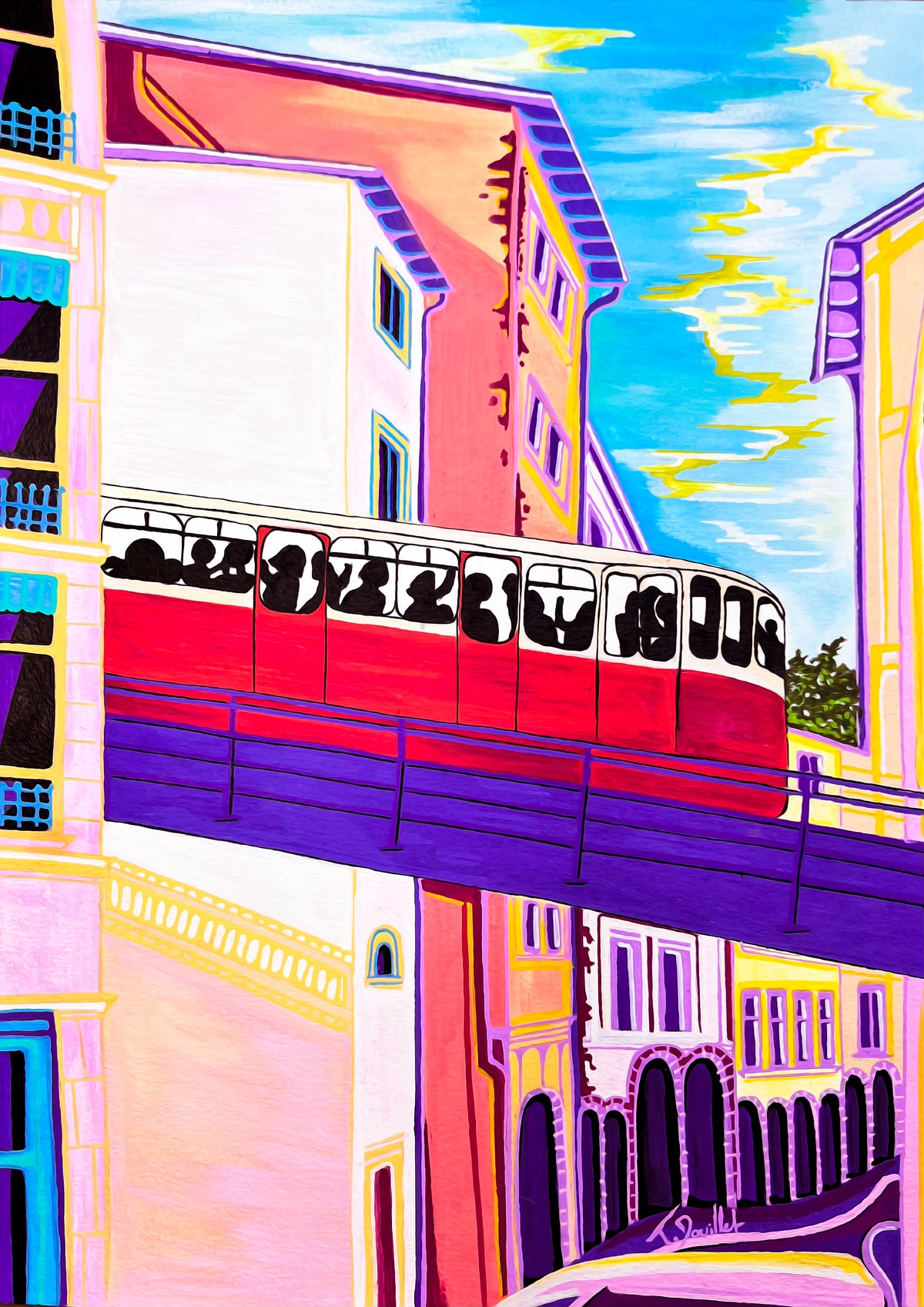 Tirage d'art - Funiculaire de Lyon