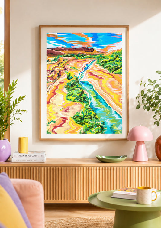 Tirage d'art - Rivière d'Aït Benhaddou