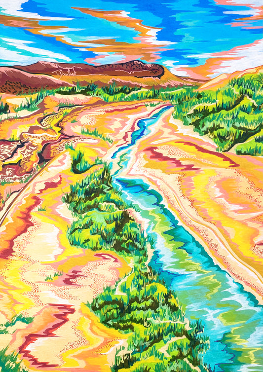 Tirage d'art - Rivière d'Aït Benhaddou