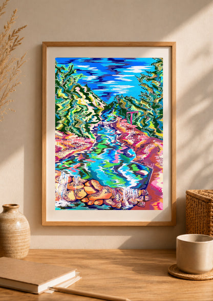 Tirage d'art - Rivière d'Ourika