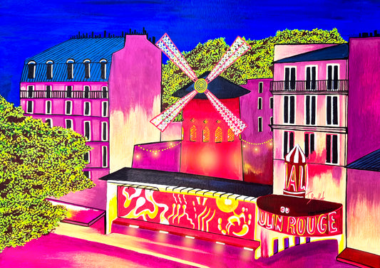 Tirage d'art - Le Moulin Rouge