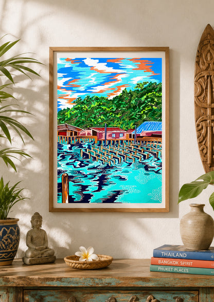 Tirage d'art - Fishing Village