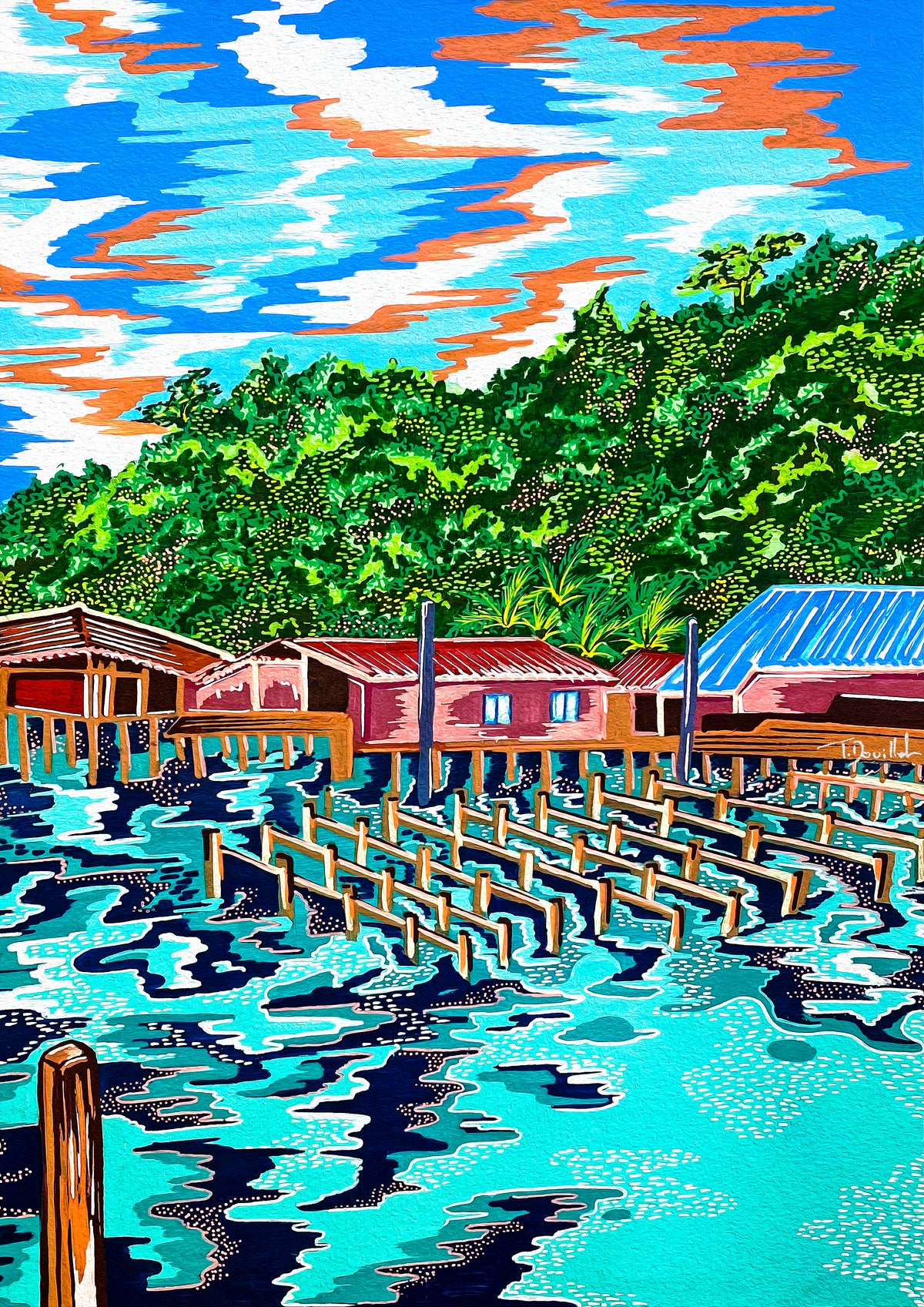 Tirage d'art - Fishing Village
